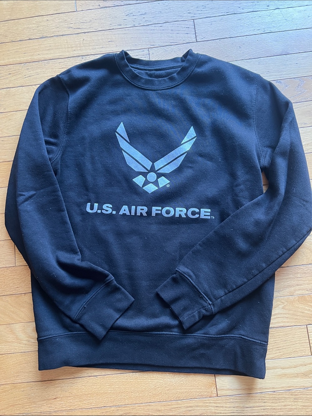 Black Crewneck Sweatshirt - Women’s (unlabeled size- fits small/medium)